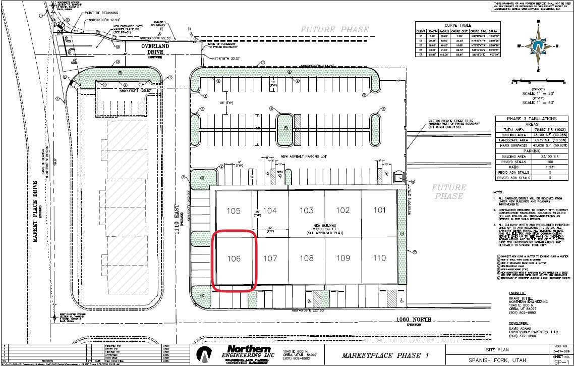 1111 E 1060 N, Spanish Fork, UT for lease Site Plan- Image 1 of 1