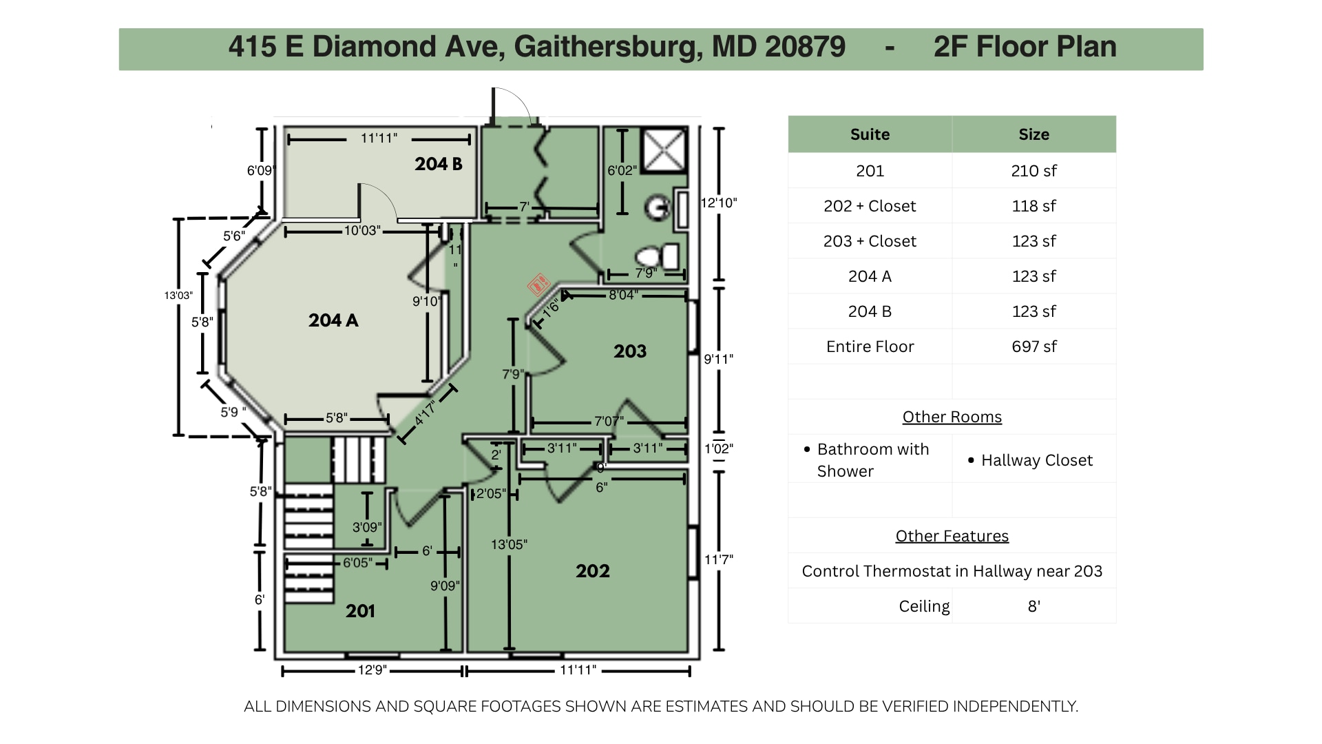 417 E Diamond Ave, Gaithersburg, MD for lease Floor Plan- Image 1 of 4