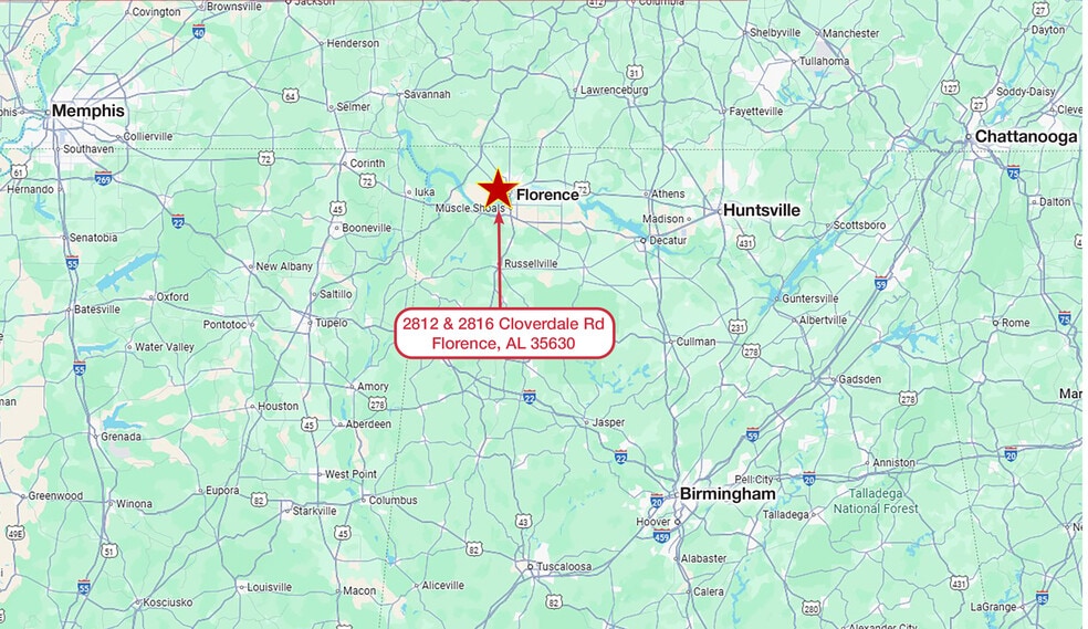 2816 Cloverdale Rd, Florence, AL for sale - Building Photo - Image 2 of 2