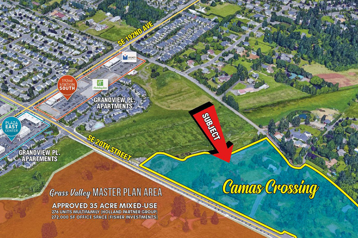 SE 20th St, Camas, WA for sale Aerial- Image 1 of 1