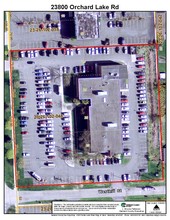 23800 Orchard Lake Rd, Farmington Hills, MI - aerial  map view