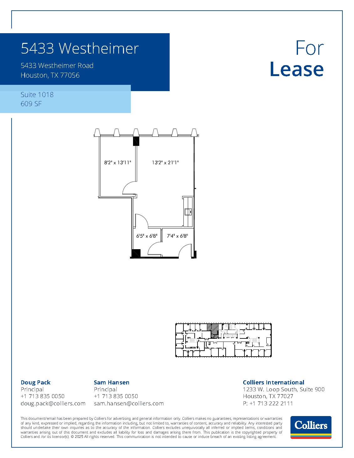 5433 Westheimer Rd, Houston, TX for lease Floor Plan- Image 1 of 1