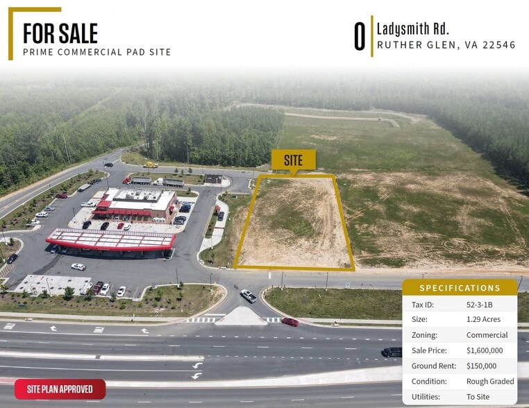 Ladysmith Rd, Ruther Glen, VA for sale - Primary Photo - Image 1 of 5