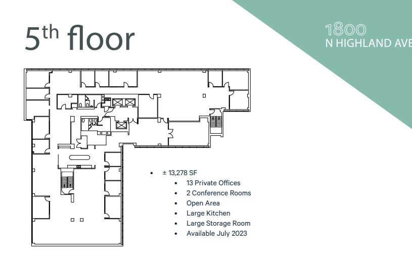 1800 N Highland Ave, Los Angeles, CA for lease Floor Plan- Image 1 of 1