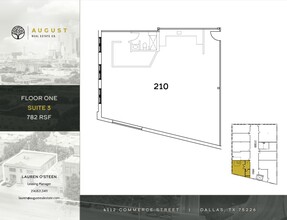 4100 Commerce St, Dallas, TX for lease Floor Plan- Image 1 of 4