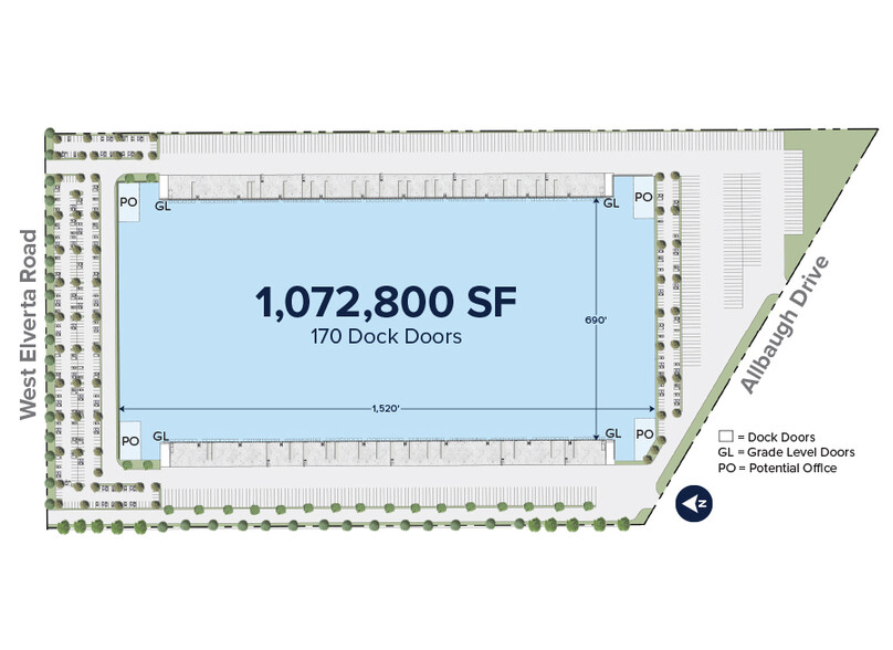 4810 W Elverta Rd, Sacramento, CA for lease - Site Plan - Image 3 of 4