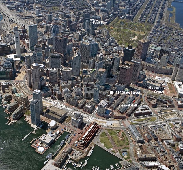 114-116 State St, Boston, MA for lease - Aerial - Image 2 of 7