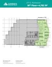 217 E Redwood St, Baltimore, MD for lease Floor Plan- Image 1 of 1