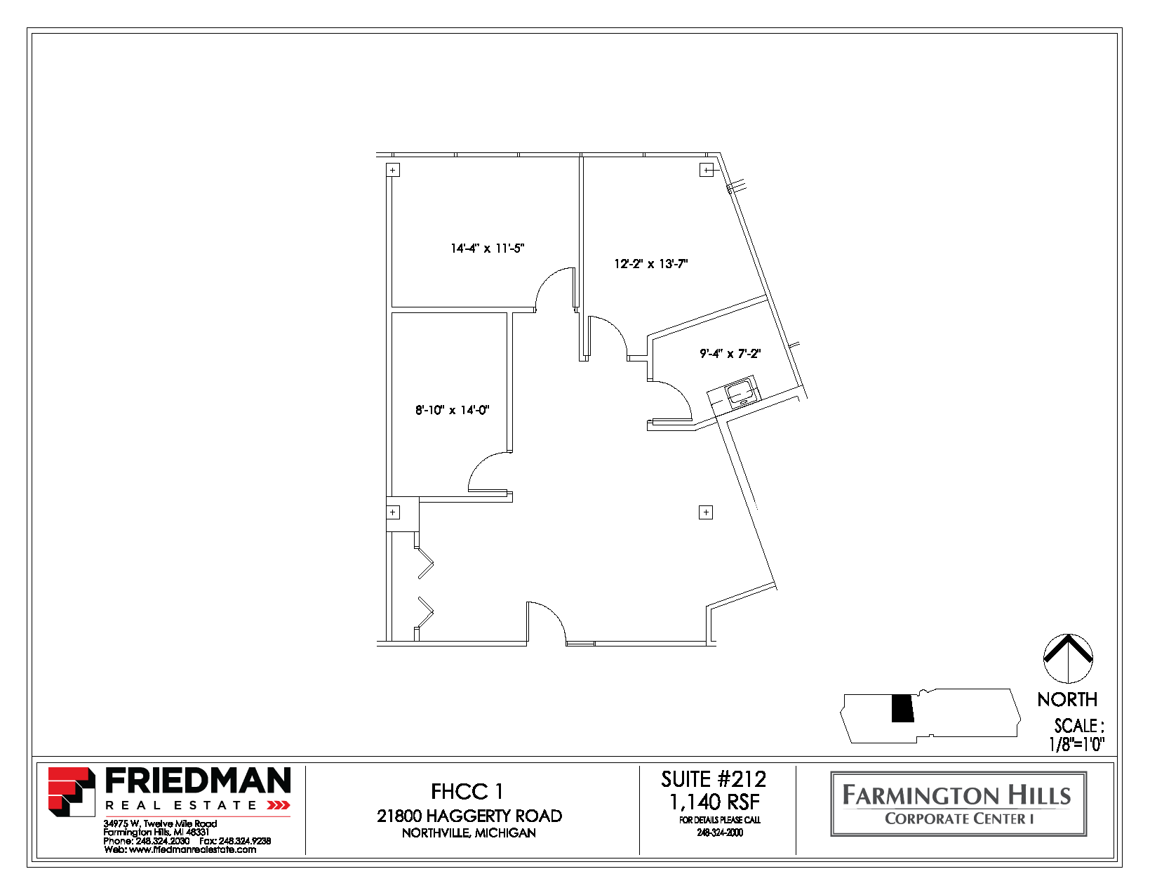 21800 Haggerty Rd, Northville, MI for lease Floor Plan- Image 1 of 2