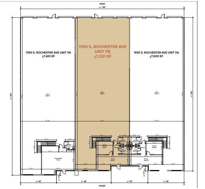 1930 S Rochester Ave, Ontario, CA for lease Floor Plan- Image 1 of 1