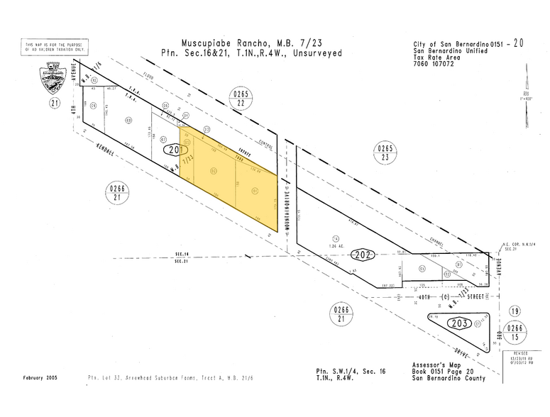 1108 Kendall Dr, San Bernardino, CA for sale - Plat Map - Image 3 of 3