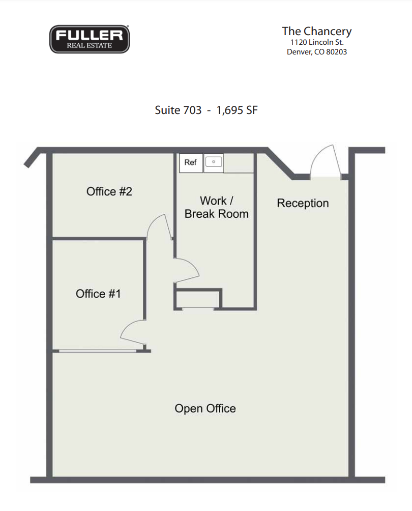 1120 Lincoln St, Denver, CO for lease Floor Plan- Image 1 of 1