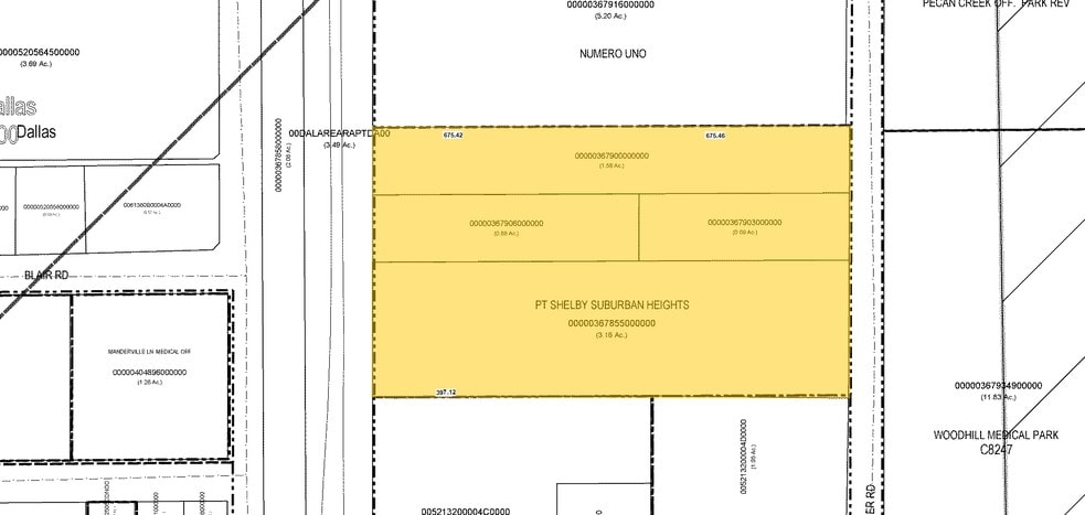 7557 Rambler Rd, Dallas, TX for lease - Plat Map - Image 2 of 38