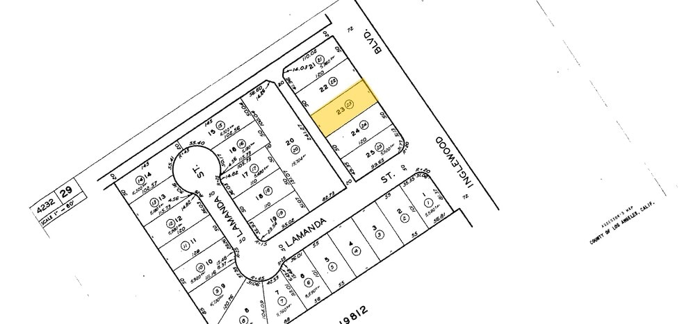 4035 Inglewood Blvd, Los Angeles, CA for sale - Plat Map - Image 3 of 20