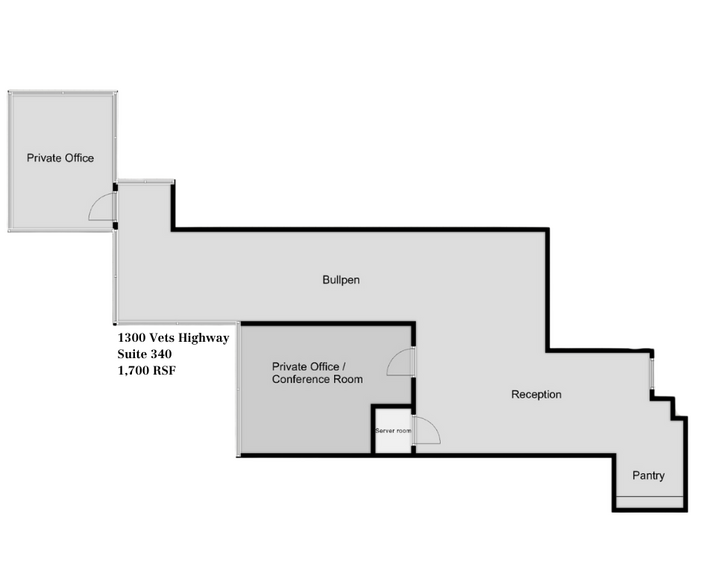 1300 Veterans Memorial Hwy, Hauppauge, NY for lease - Floor Plan - Image 2 of 7