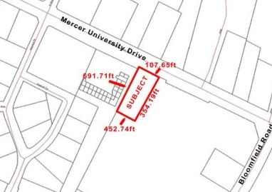 3694 Mercer University Dr, Macon-Bibb, GA for sale - Site Plan - Image 2 of 2