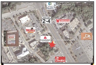 826 Solomons Island Rd N, Prince Frederick, MD - AERIAL  map view