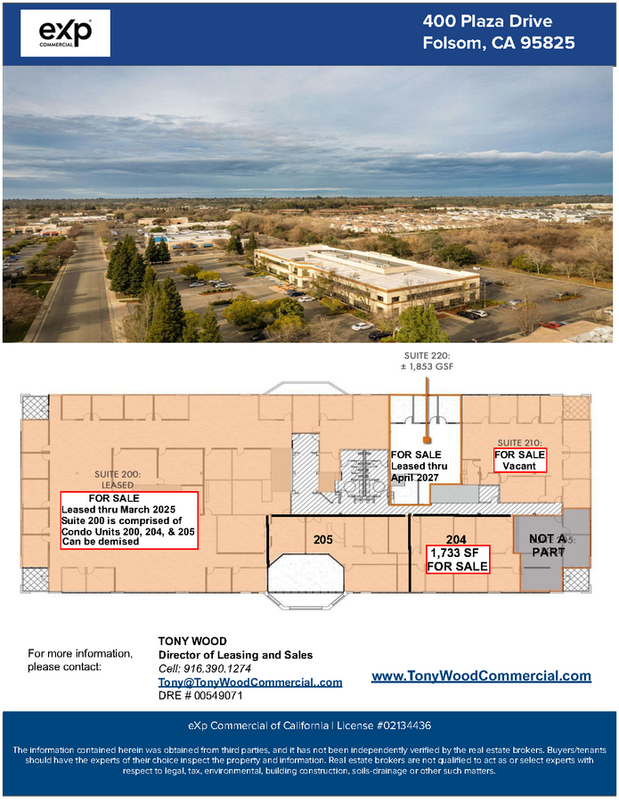 400 Plaza Dr, Folsom, CA 95630 - Unit 200 -  - Floor Plan - Image 1 of 1