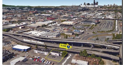 3605 Airport Way S, Seattle, WA - aerial  map view