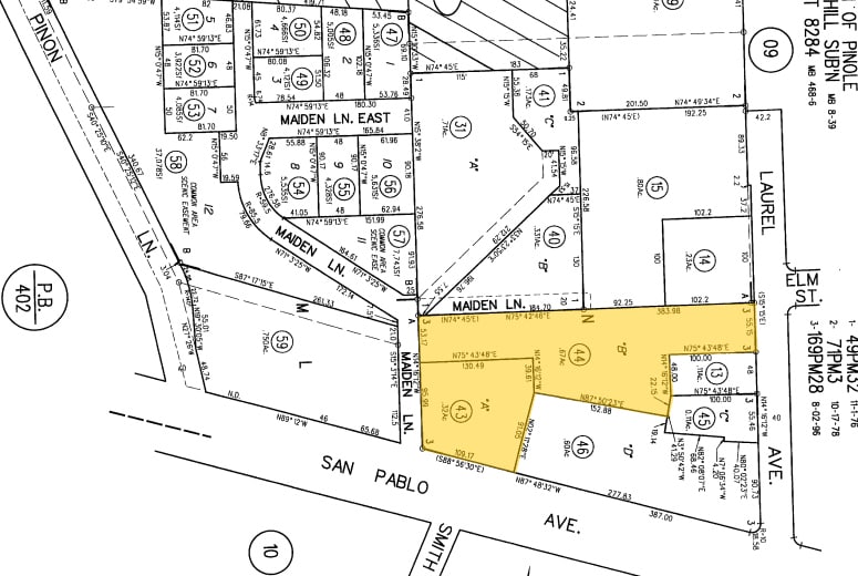 1700-1718 San Pablo Ave, Pinole, CA for lease - Plat Map - Image 2 of 7