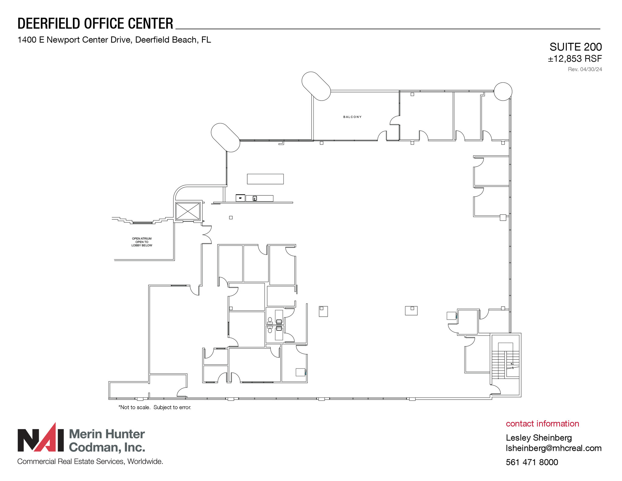 1400 E Newport Center Dr, Deerfield Beach, FL for lease Floor Plan- Image 1 of 1