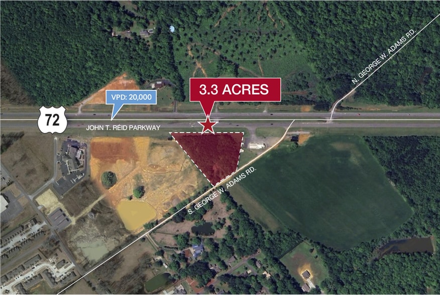 O John T Reid Pkwy Hwy, Scottsboro, AL for sale - Building Photo - Image 2 of 3