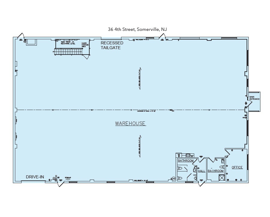 36 4th St, Somerville, NJ for lease Floor Plan- Image 1 of 1