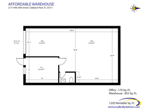 1900-2261 NW 29th St, Oakland Park, FL for lease Floor Plan- Image 2 of 2