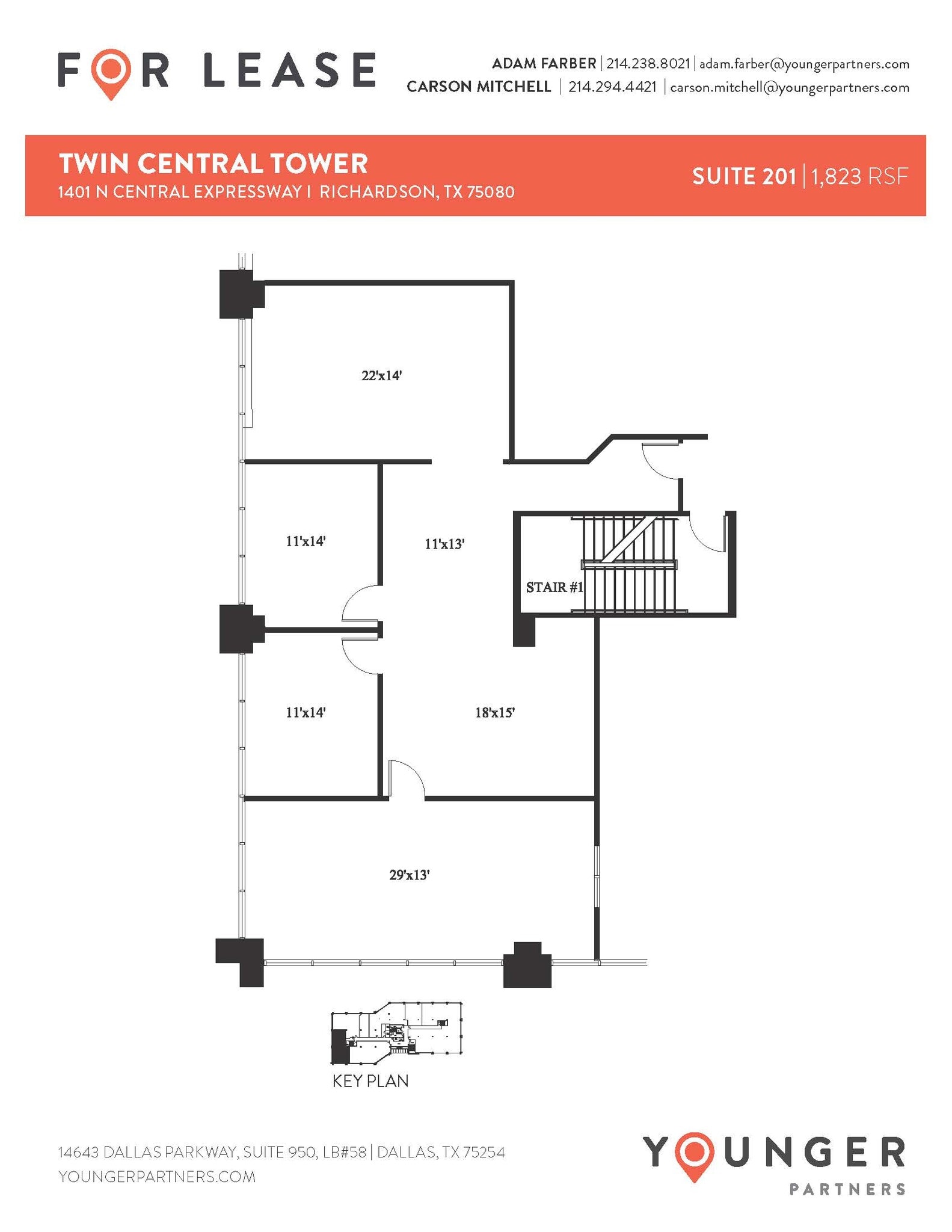 1401 N Central Expy, Richardson, TX for lease Floor Plan- Image 1 of 1