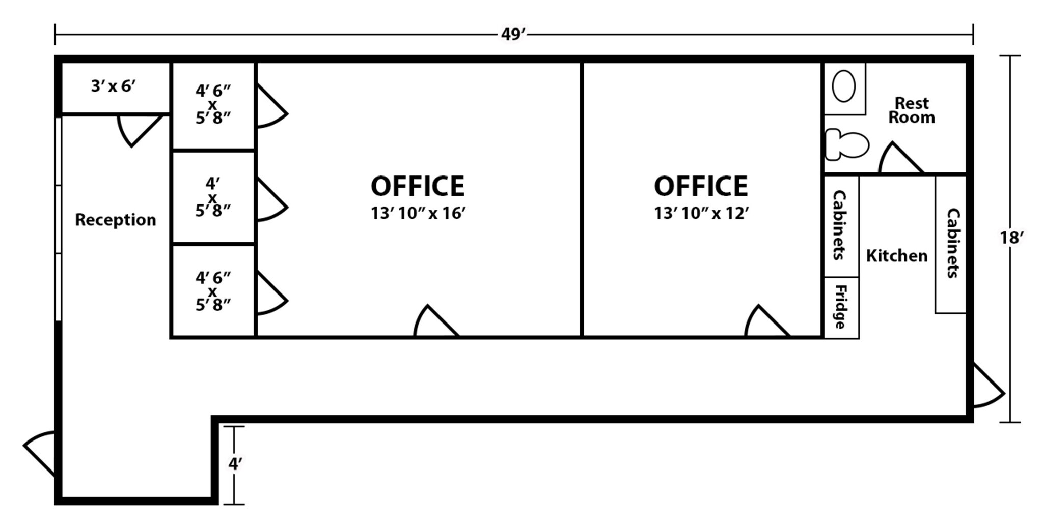 114 Constitution Dr, Warner Robins, GA for lease Floor Plan- Image 1 of 1
