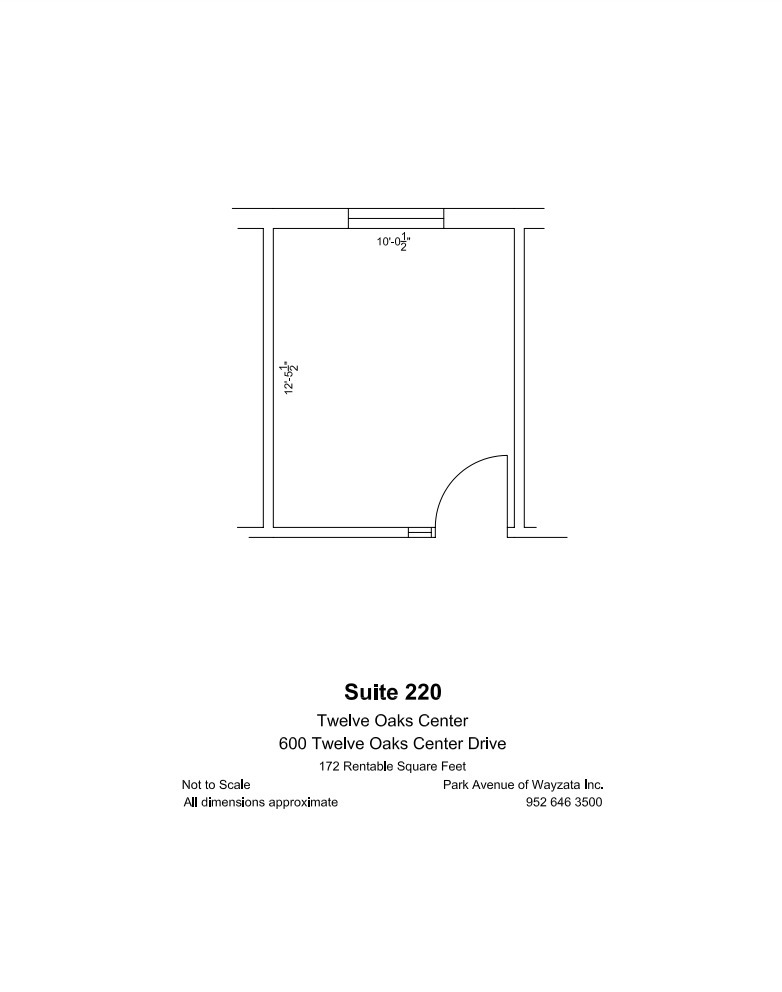 600 Twelve Oaks Center Dr, Wayzata, MN for lease Floor Plan- Image 1 of 1