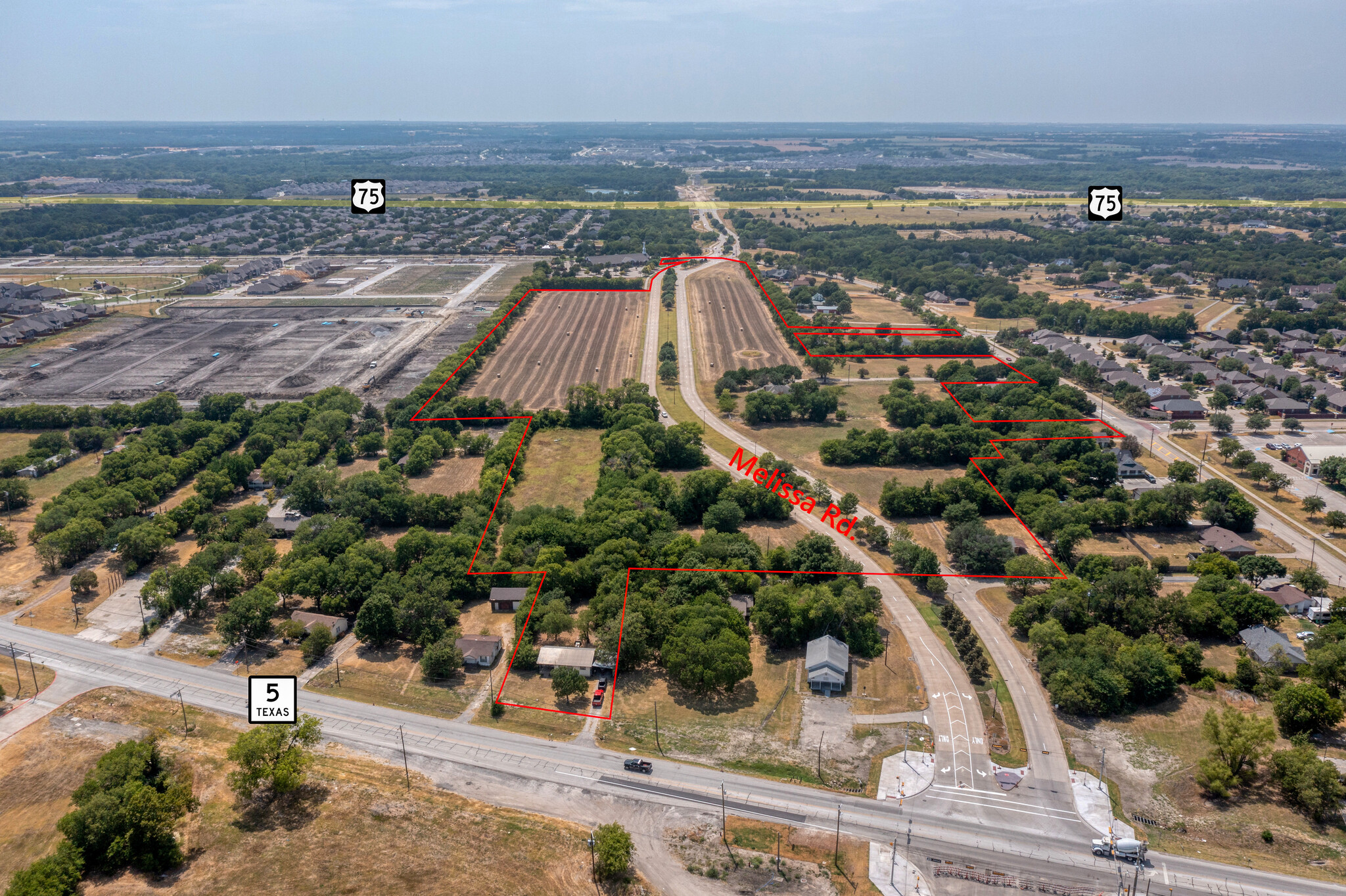 Melissa Rd., Melissa, TX for sale Aerial- Image 1 of 1