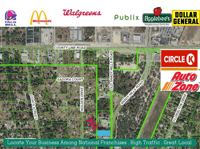 Shady Hills Rd, Spring Hill, FL for sale - Aerial - Image 1 of 1