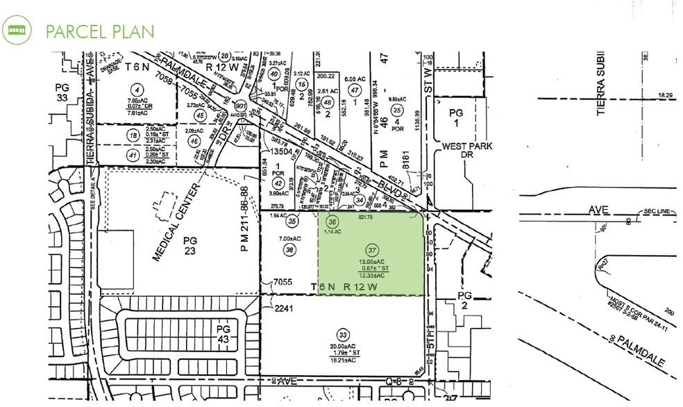 5th St W, Palmdale, CA for sale - Plat Map - Image 2 of 2