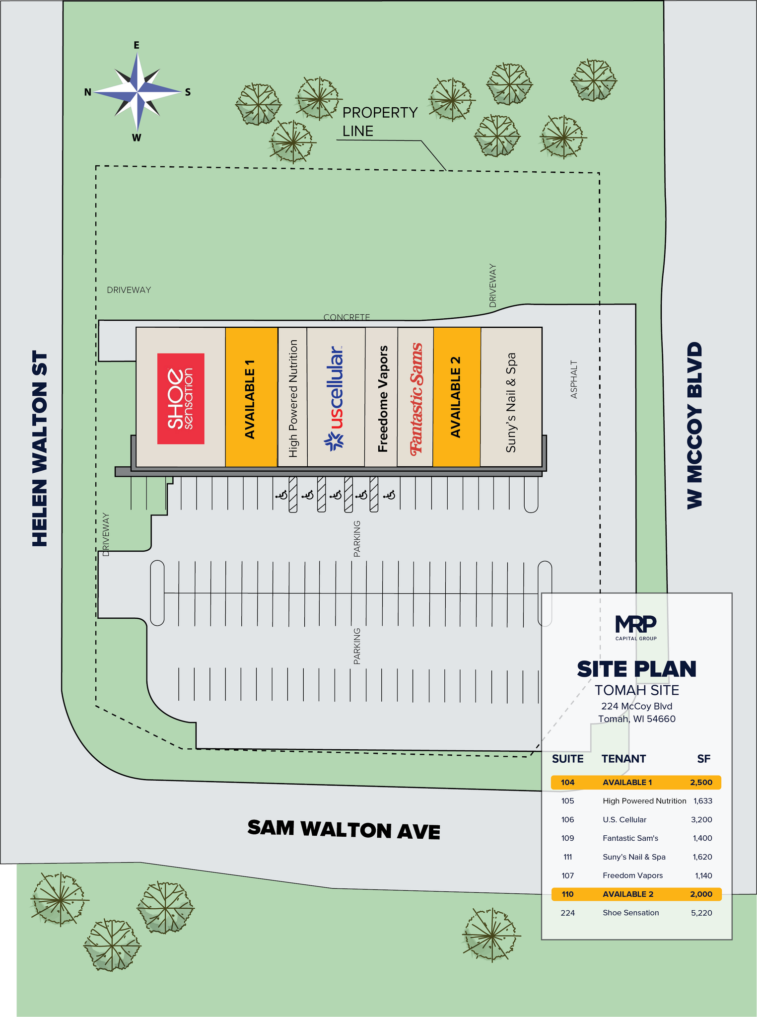 224 W McCoy Blvd, Tomah, WI for lease Site Plan- Image 1 of 1