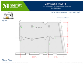 729 E Pratt St, Baltimore, MD for lease Floor Plan- Image 1 of 1