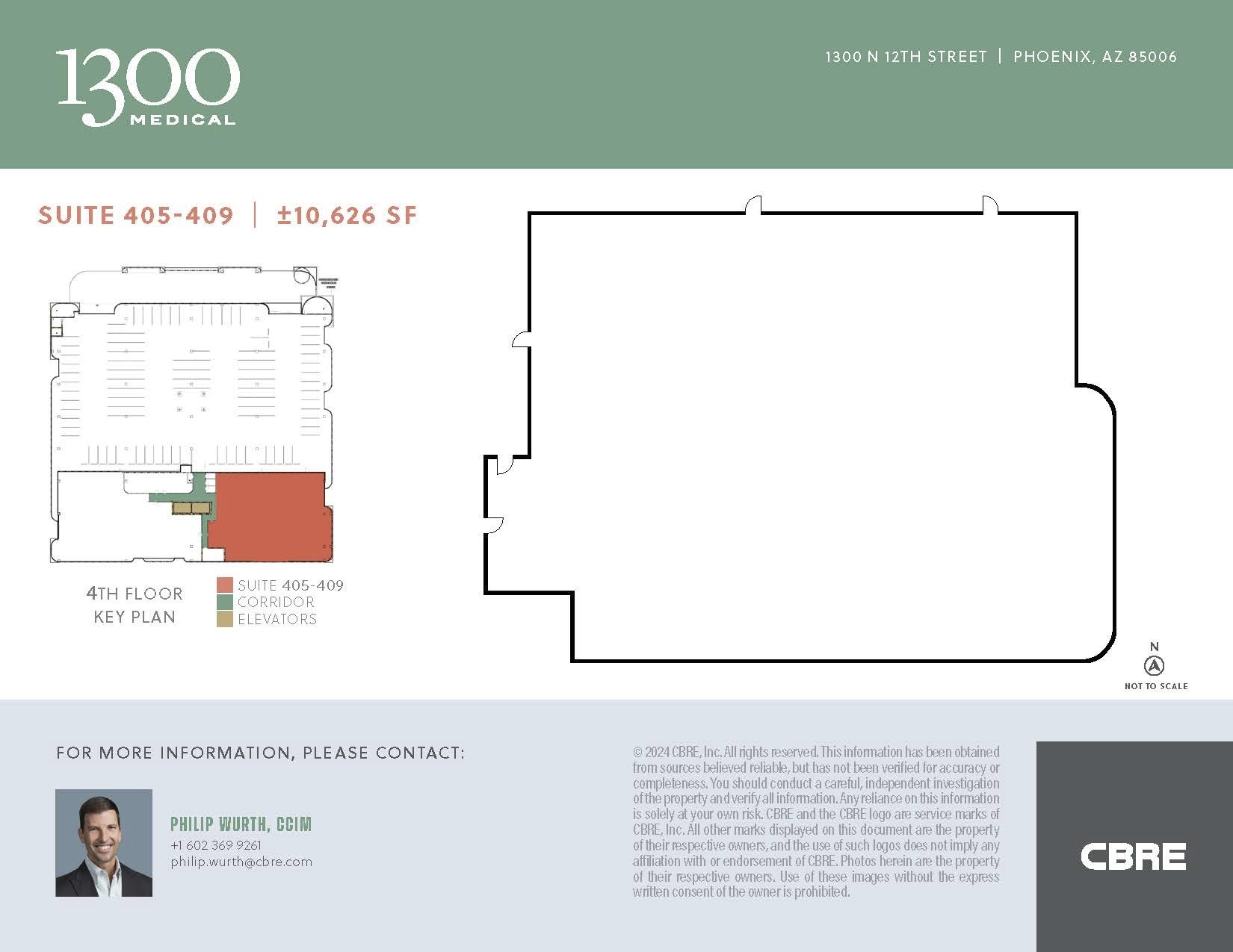 1300 N 12th St, Phoenix, AZ for lease Floor Plan- Image 1 of 1