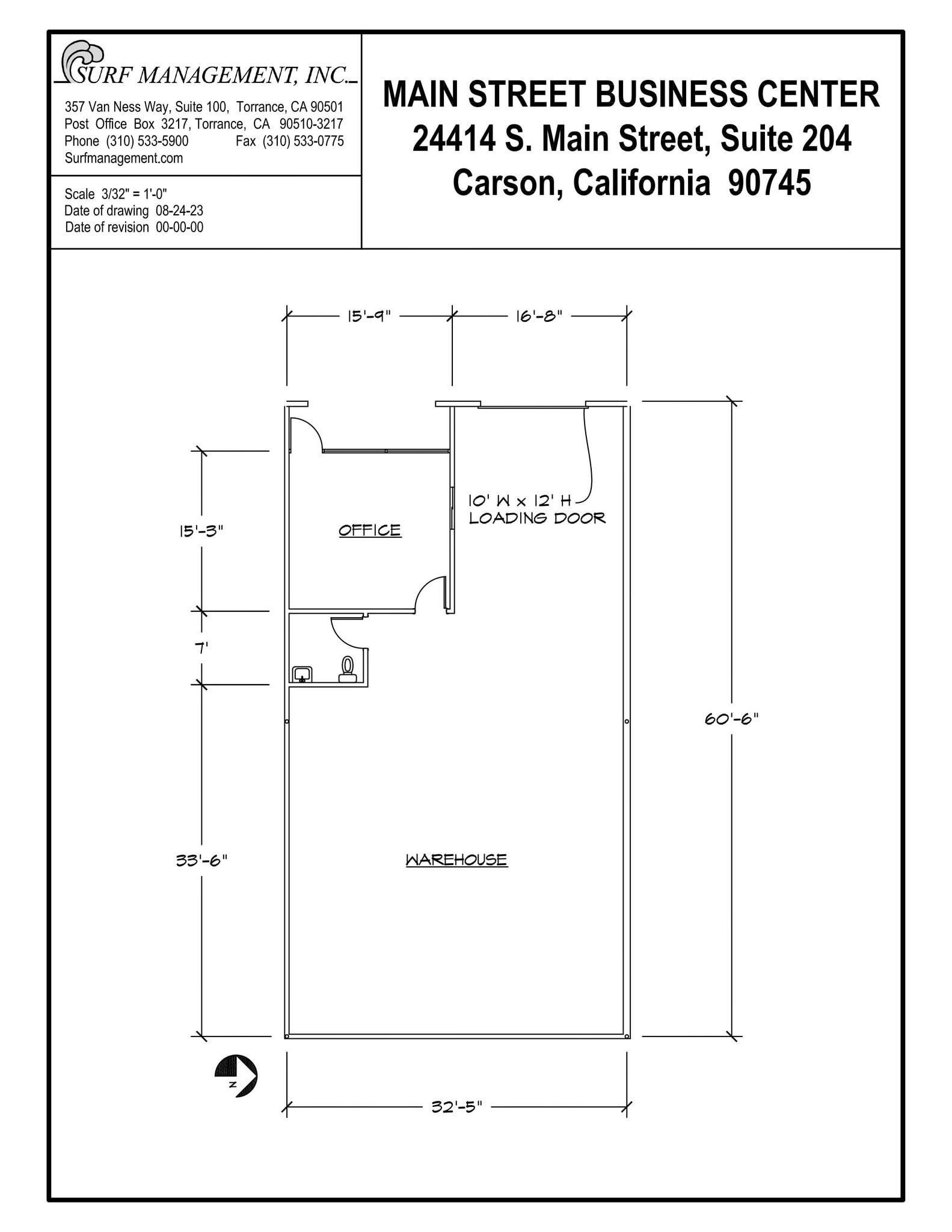 24412 S Main St, Carson, CA for lease Floor Plan- Image 1 of 1