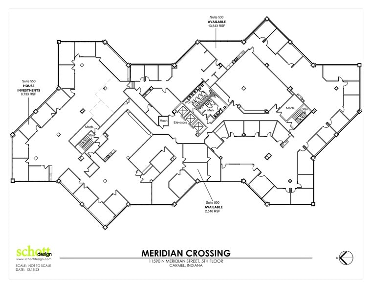 11590 N Meridian St, Carmel, IN for lease - Site Plan - Image 1 of 2