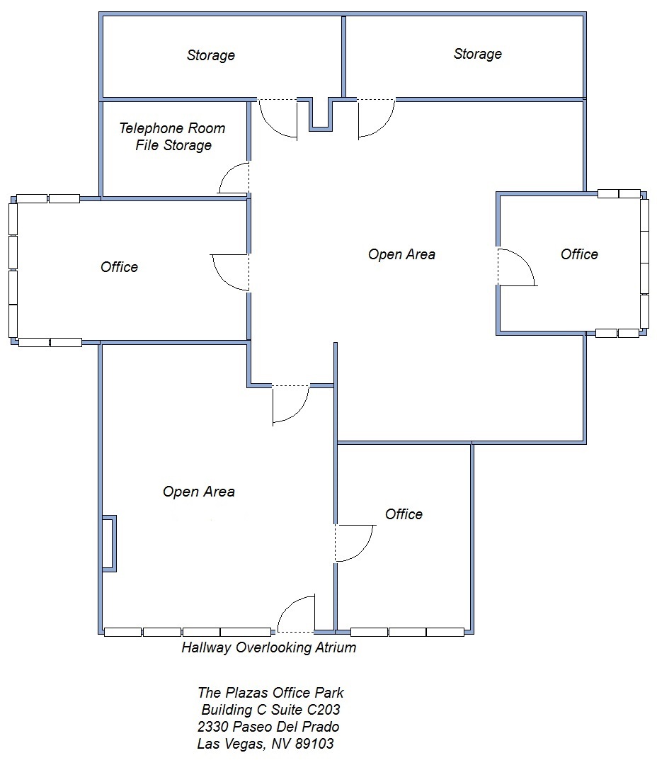 2310 Paseo Del Prado, Las Vegas, NV for lease Floor Plan- Image 1 of 1