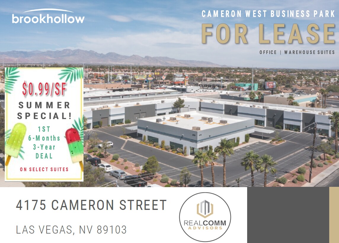 4175 Cameron St, Las Vegas, NV for lease Interior Photo- Image 1 of 5