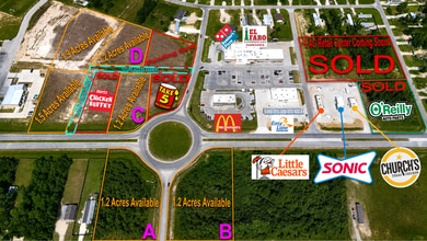 Commercial Corner- San Marcos & San Felipe, Cleveland, TX - Aerial map view - Image1