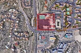 5555-5635 E River Rd, Tucson, AZ for lease Aerial- Image 2 of 3