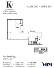 3001-3003 Knox St, Dallas, TX for lease Floor Plan- Image 1 of 1