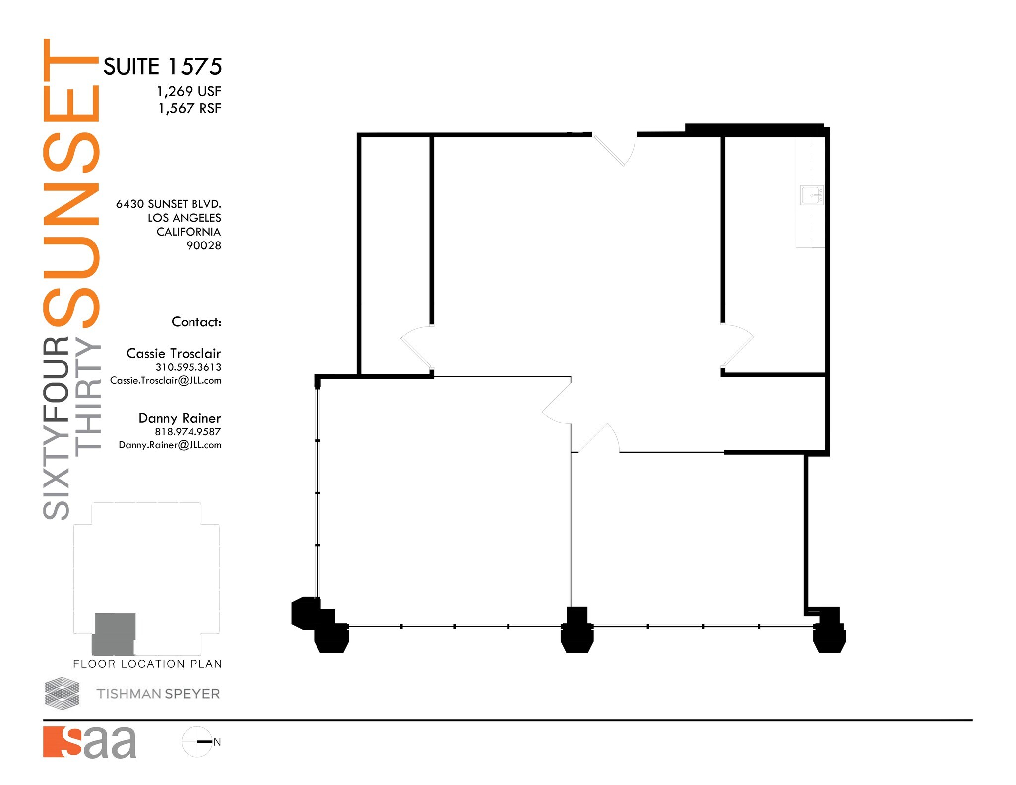 6430 W Sunset Blvd, Los Angeles, CA for lease Site Plan- Image 1 of 1