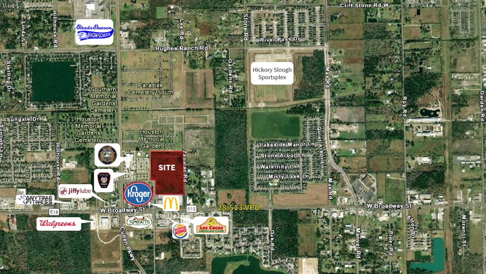 FM 518 & Old Chocolate Bayou Rd, Pearland, TX for sale - Building Photo - Image 1 of 1