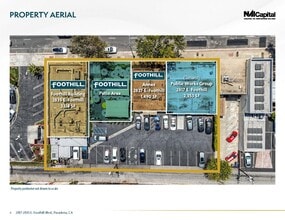 2817 E Foothill Blvd, Pasadena, CA - AERIAL  map view