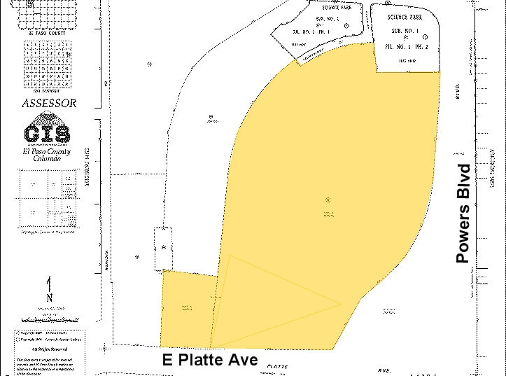 N Powers Blvd, Colorado Springs, CO for sale - Plat Map - Image 2 of 10