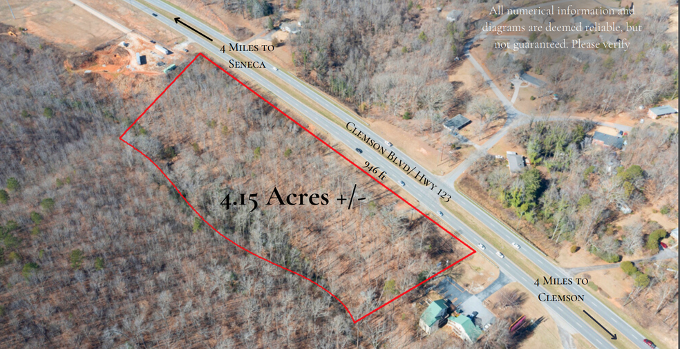 00 Hwy 123, Seneca, SC for sale - Aerial - Image 1 of 7