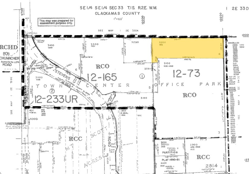 10135 SE Sunnyside Rd, Clackamas, OR for lease - Plat Map - Image 3 of 3